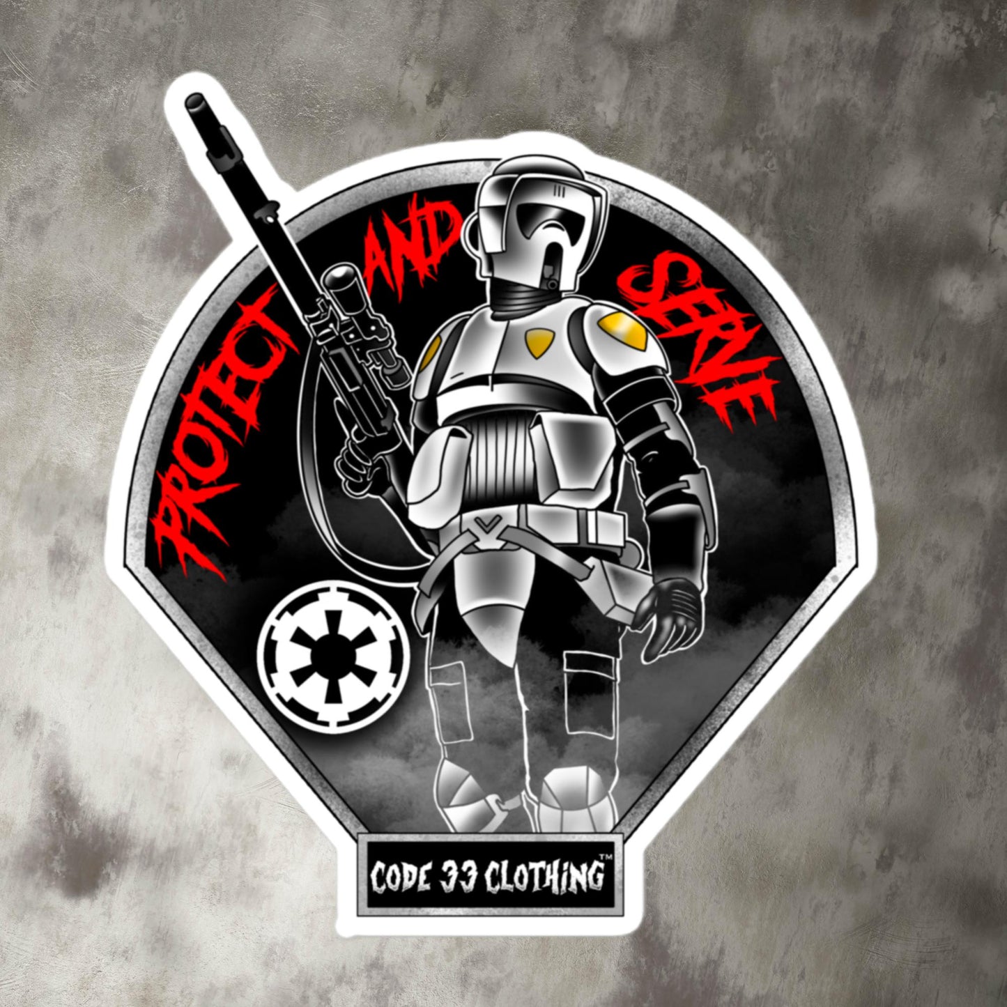 Protect And Serve Sticker