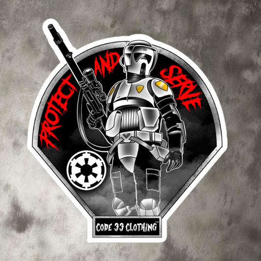 Protect And Serve Sticker